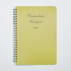 Notizbuch gelb