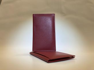 AKTION! Kalender Wechselsteckhülle Leder Knallrot Goldprägung