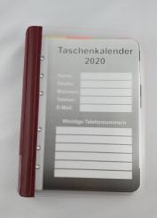 Kalender 2025 im Ringbuch Rot