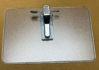 Kongressschild Kongressschildhalter KLAMMER/NADEL ohne Namensprägung