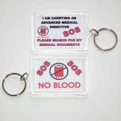 Schlüsselanhänger – KEIN BLUT Englisch