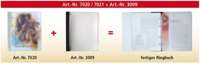 Ringbuch im Zeitschriftenformat Schwarz | mit Softcover-Buchbearbeitung