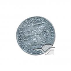 Steigender gekrönter Löwe mit Pfeilbündel, Schwert (Replikat) 