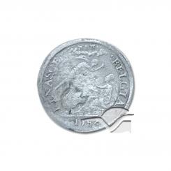 Gestalt reicht sitzender, gekrönter Belgia die Hand (Replikat) 