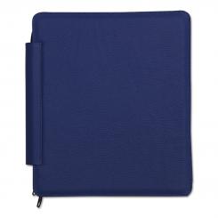 Tablet- Dienstmappe in Leder royalblau Silberprägung