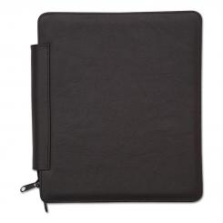 Tablet- Dienstmappe in Leder schwarz Goldprägung