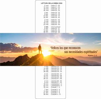 Lesezeichen JT 2026 Bildmotiv spanisch •  Set (10 Stück)