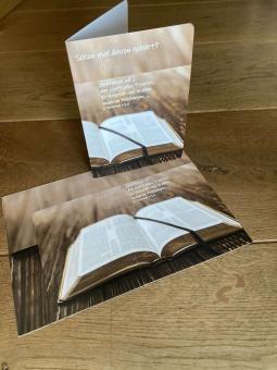 DEIN Bibeltext + Karte + Umschlag 10 Karten mit DEINEM Text!