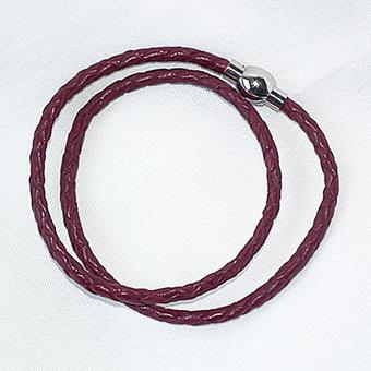 Radikal REDUZIERT! Lederarmband Weinrot | Standard