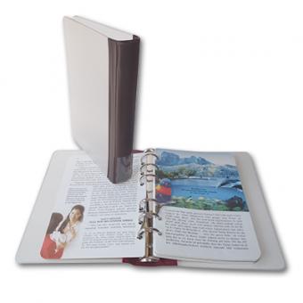 Ringbuch im Taschenbuchformat Braun | ohne Buchbearbeitung
