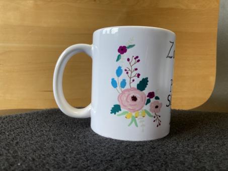 Tasse für Pio-Schule 2023 - Pio-Schule Blumen (ohne Namen)